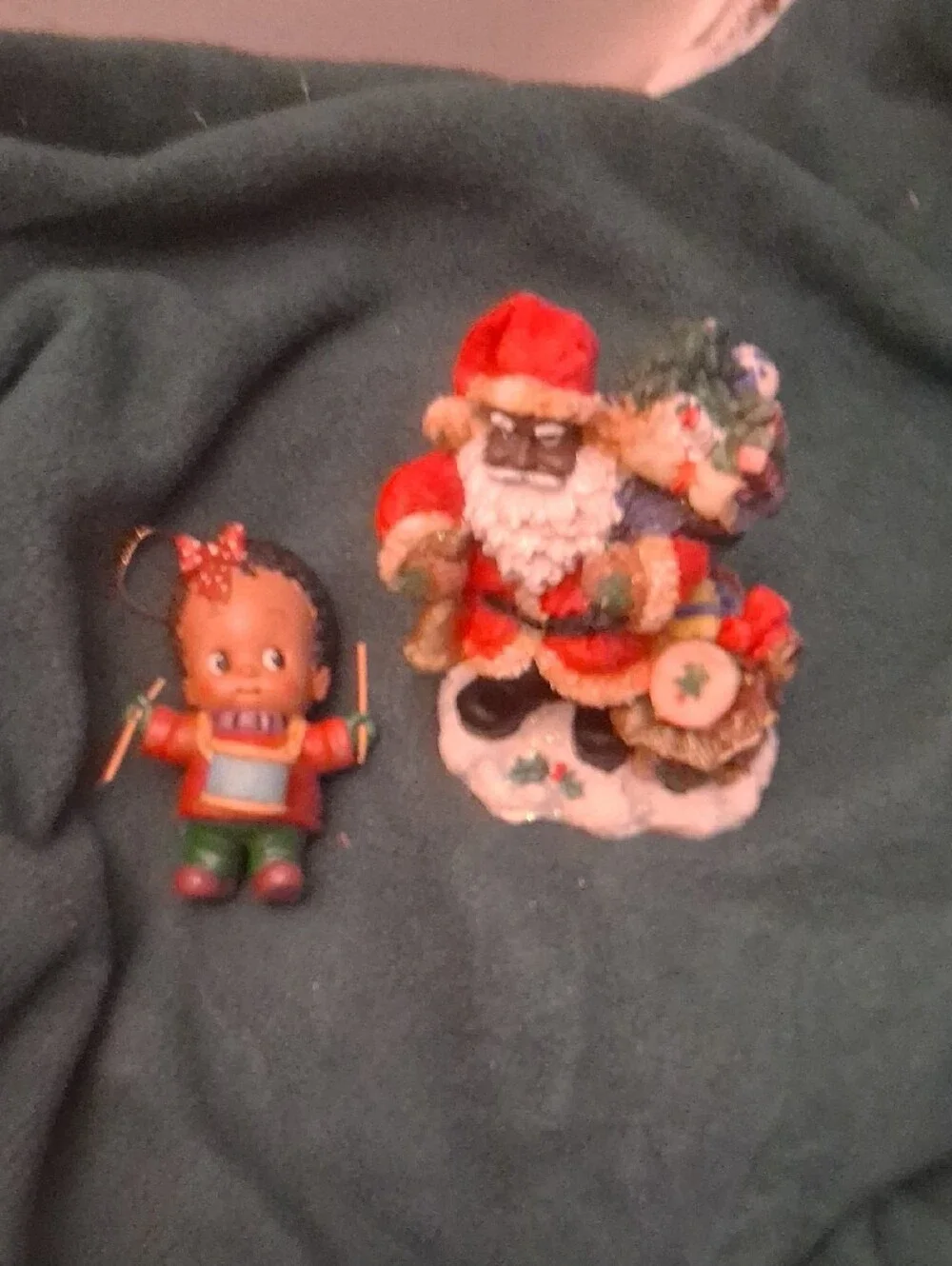 Red and White Santa Figurine Holiday Decor